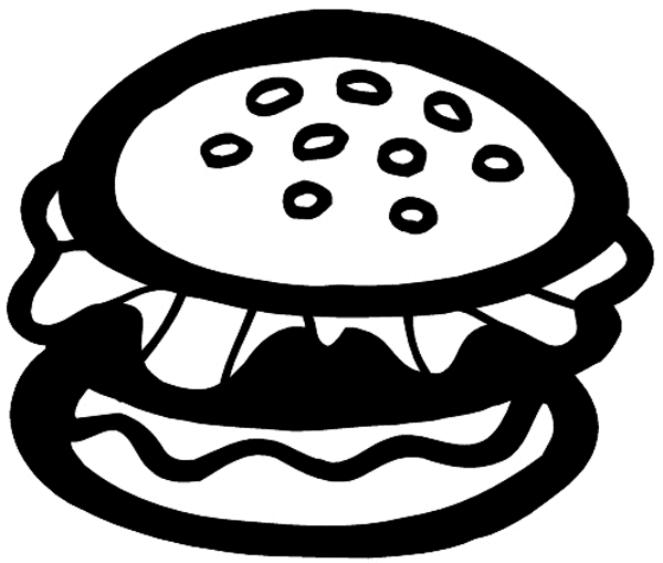 Sandwich vinyl decal. Customize on line. Food Meals Drinks 040-0403